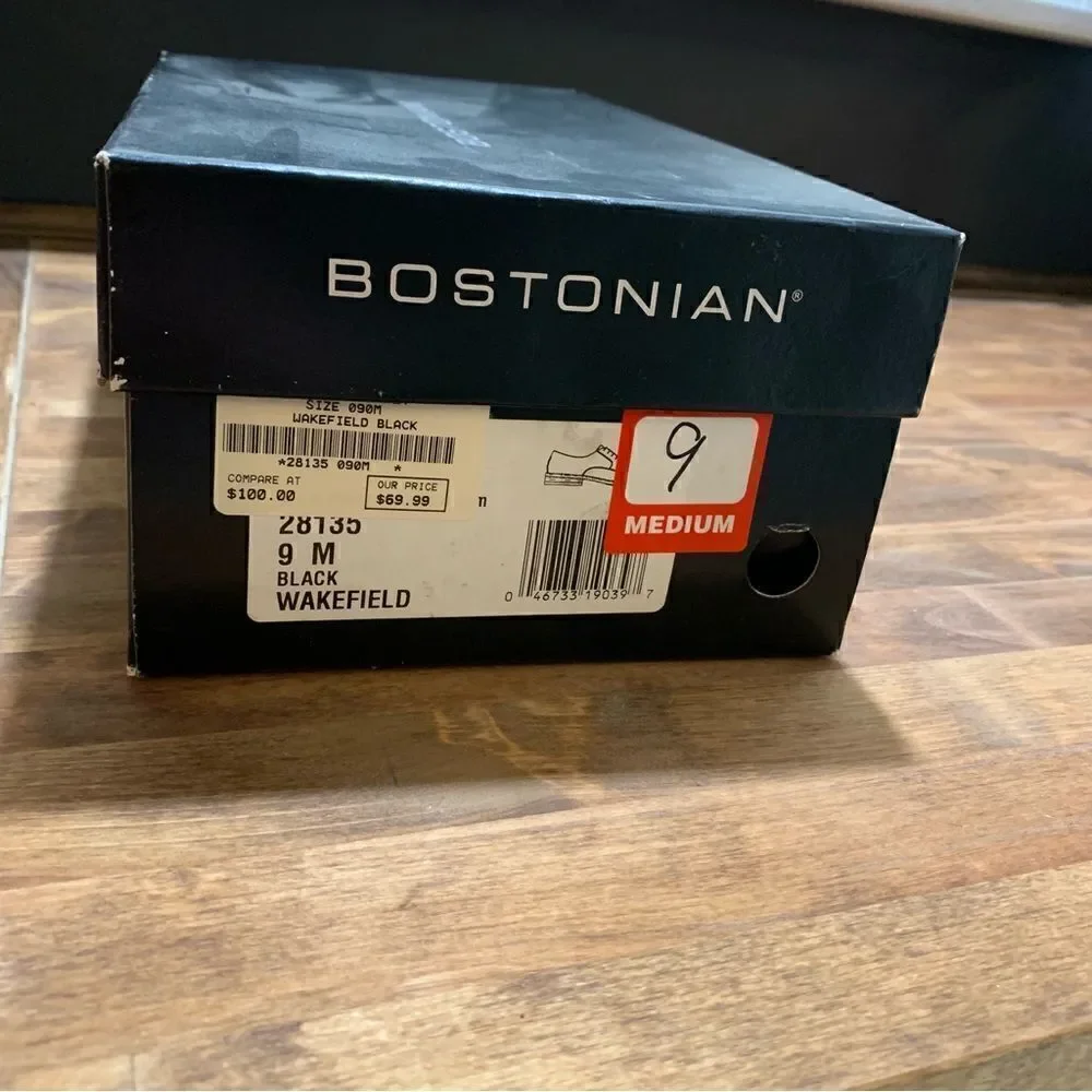 Bostonian Wakefield Black Shoes Sz 9M